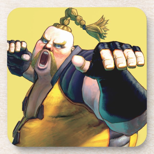 Rufus Yelling Drink Coaster (Front)