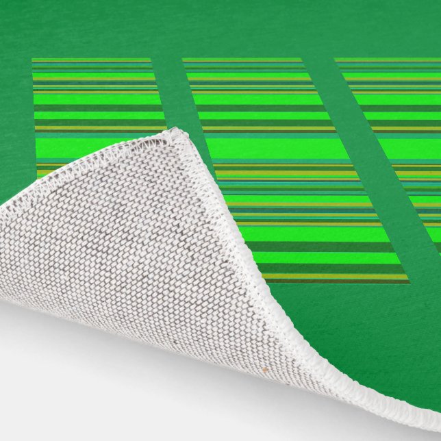 Rug Green Stripe Modern Pattern (Indoor)