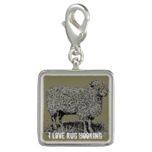 Rug Hooking Charm