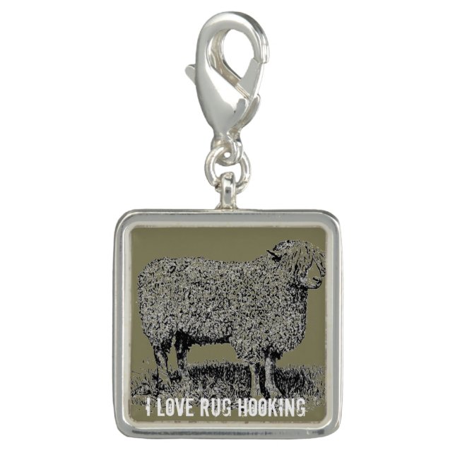 Rug Hooking Charm (Front)