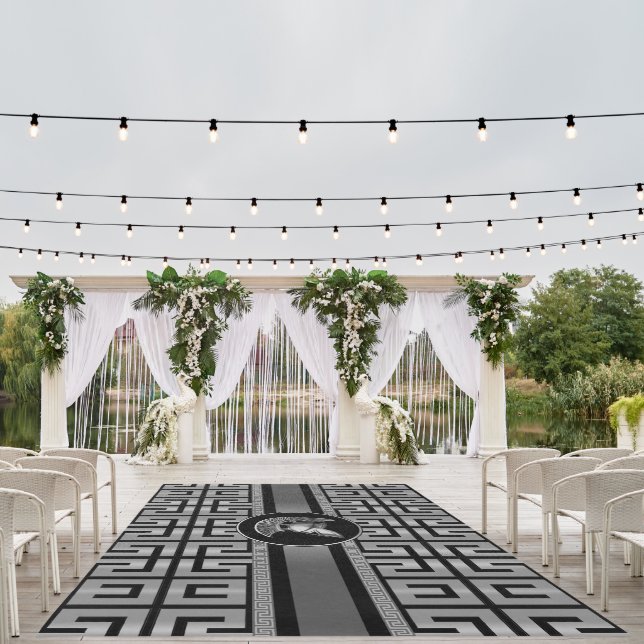 Rug Medusa Slayer Silver & Black (Insitu (Wedding 1))