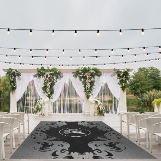 Rug Medusa Slayer Silver & Black