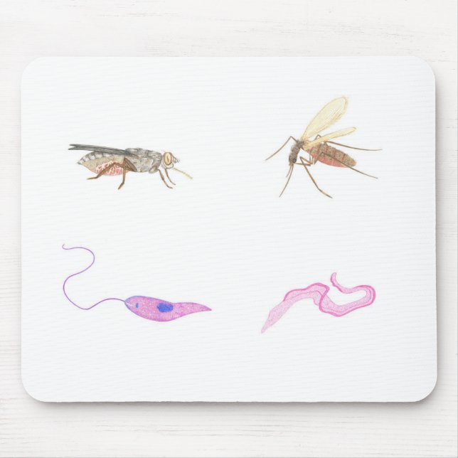 Rug parasitology/Parasitology mat Mouse Pad (Front)