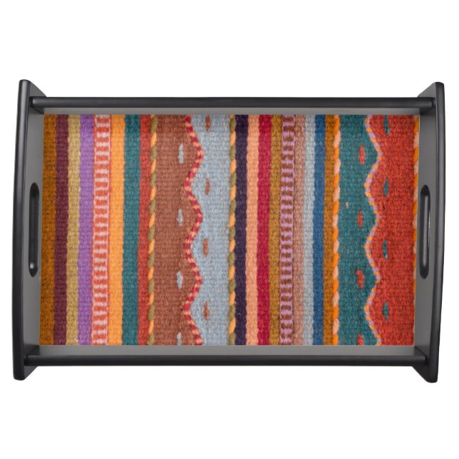 Rug patterns serving tray (Front)