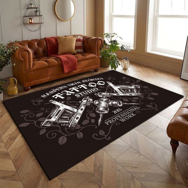 Rug Renaissance: Personalized Studio Tattoo (Tattoo rug)