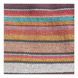 Rug Richness: Mexican Peruvian Textures Faux Canvas Print