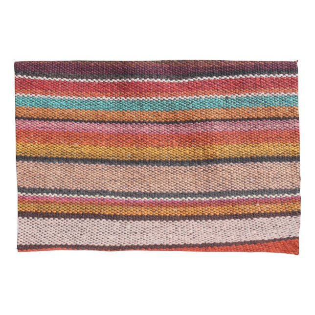 Rug Richness: Mexican Peruvian Textures Pillow Case (Front)