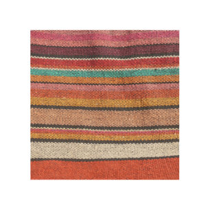 Rug Richness: Mexican Peruvian Textures Wood Wall Art
