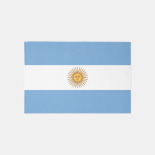 Rug with flag of Argentina