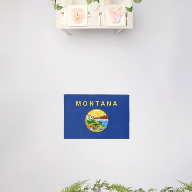 Rug with flag of Montana, USA (Insitu (Wedding))