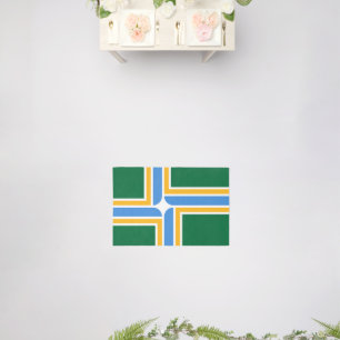 Rug with flag of Portland, USA
