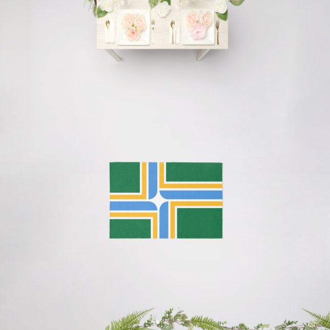 Rug with flag of Portland, USA (Insitu (Wedding))
