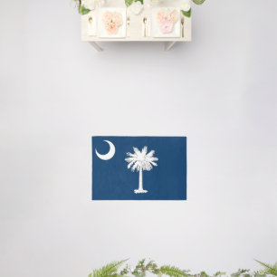 Rug with flag of South Carolina, USA