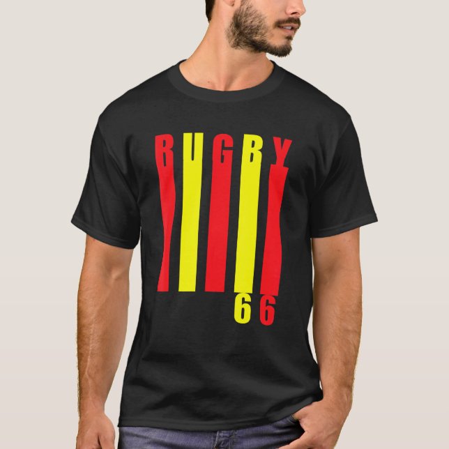 Rugby 66 Rugby Club Perpignan Catalan Blood And Go T-Shirt (Front)