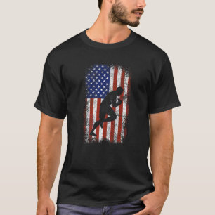 Rugby American Flag Patriotic Rugby  Happy 4th Of  T-Shirt