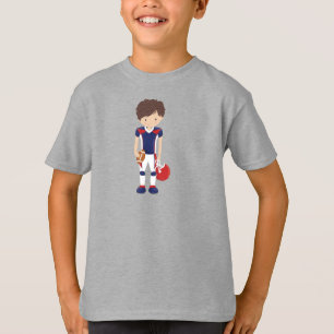 Rugby, American Football, Cute Boy, Brown Hair T-Shirt
