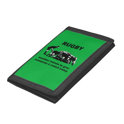 Rugby Another Reason To Give Someone A Cwtch Today Trifold Wallet