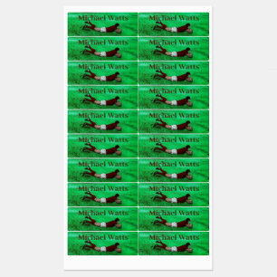 Rugby art waterproof label