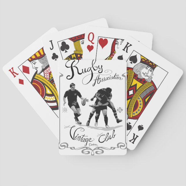 Rugby Association Vintage Poker Cards (Back)