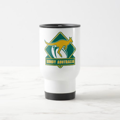 rugby australia kangaroo wallaby travel mug