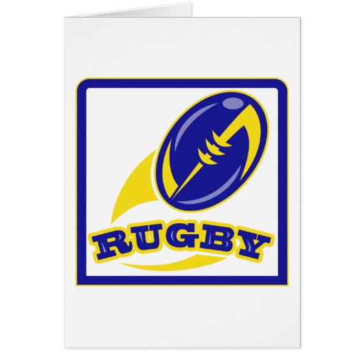 rugby ball flying oput cards (Front)