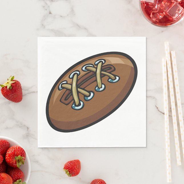 Rugby Ball Fun Sports Graphic Napkins (Creator Uploaded)