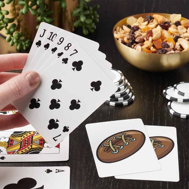 Rugby Ball Fun Sports Graphic Poker Cards (Creator Uploaded)