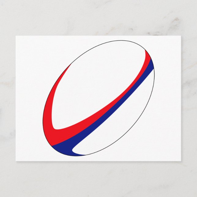 Rugby Ball Postcard (Front)
