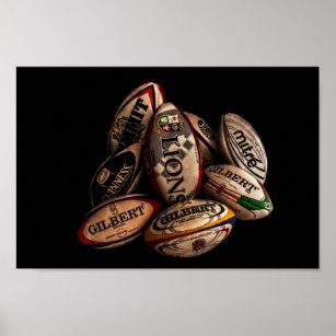 Rugby Balls Poster