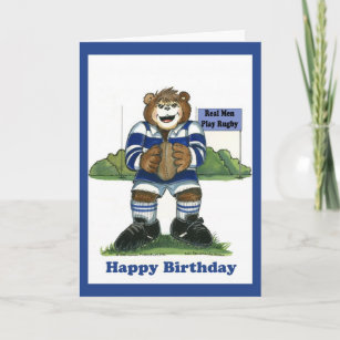 Rugby Birthday Cards Zazzle