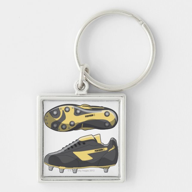 Rugby boots keychain (Front)