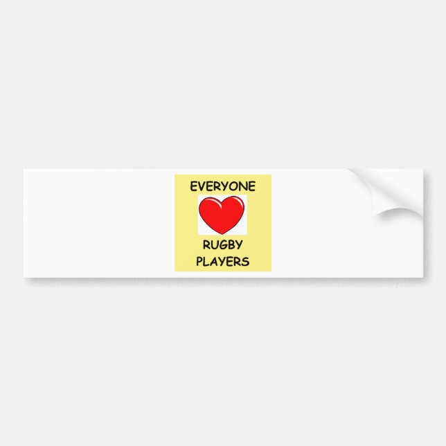 rugby bumper sticker (Front)