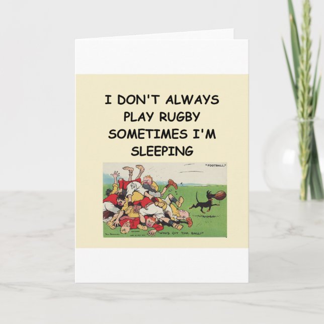 rugby card (Front)