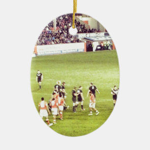 Rugby Ceramic Ornament