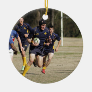 Rugby Ceramic Ornament