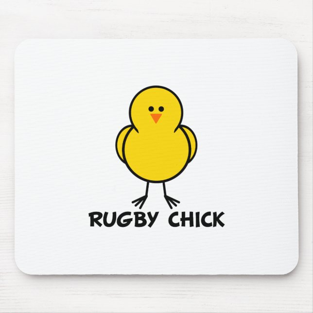 Rugby Chick Mouse Pad (Front)