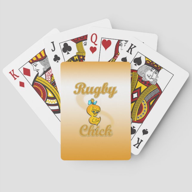 Rugby Chick Poker Cards (Back)