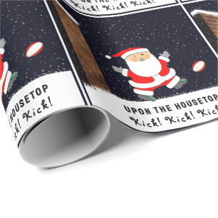 Rugby Christmas Wrapping Paper