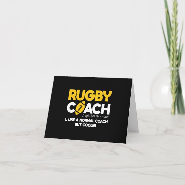 Rugby Coach Definition Card (Front)