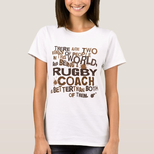 Rugby Coach Gift T-Shirt (Front)