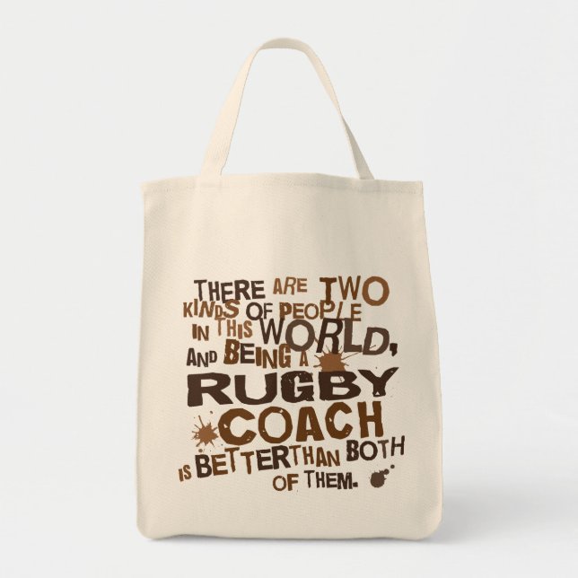 Rugby Coach Gift Tote Bag (Front)