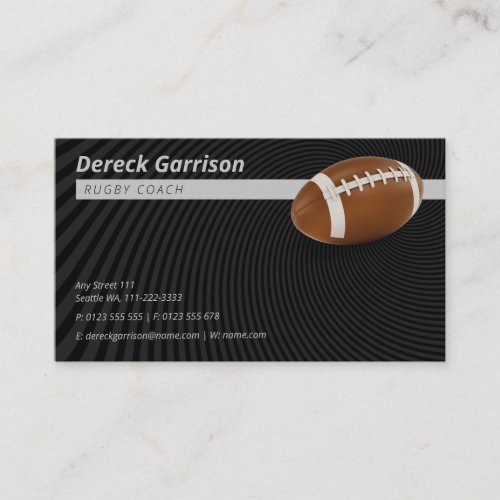 Rugby Coach  Sport Business Card