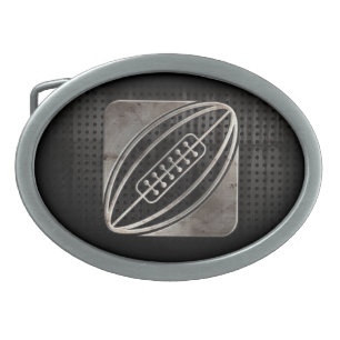 Rugby; Cool Black Belt Buckle