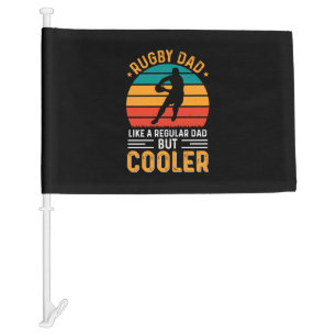Rugby Dad Car Flag