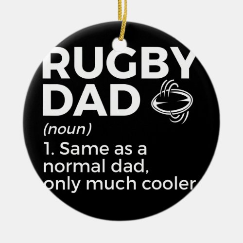 Rugby Dad Definition  Ceramic Ornament