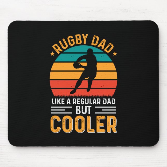 Rugby Dad Mouse Pad (Front)
