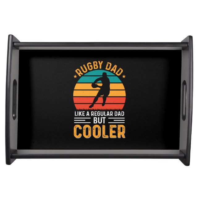 Rugby Dad Serving Tray (Front)
