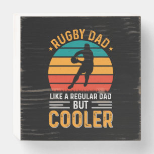 Rugby Dad Wooden Box Sign