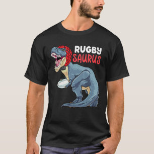 Rugby Dinosaur Rex  Rugby Saurus Sports Rugby Play T-Shirt