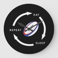 Rugby Eat Sleep Repeat Sports Fan Saying